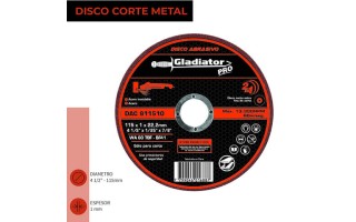 Disco de Corte Metal Gladiator Pro 115mm x 1,0mm Disco de Corte Metal Gladiator Pro 115mm x 1,0mm