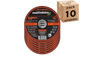 Disco de Corte Metal Gladiator Pro DAC 115mm x 1,2mm x10u Disco de Corte Metal Gladiator Pro DAC 115mm x 1,2mm x10u
