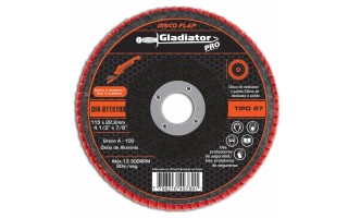 Disco Flap para Acero y Madera Gladiator Pro 115mm G100 Disco Flap para Acero y Madera Gladiator Pro 115mm G100