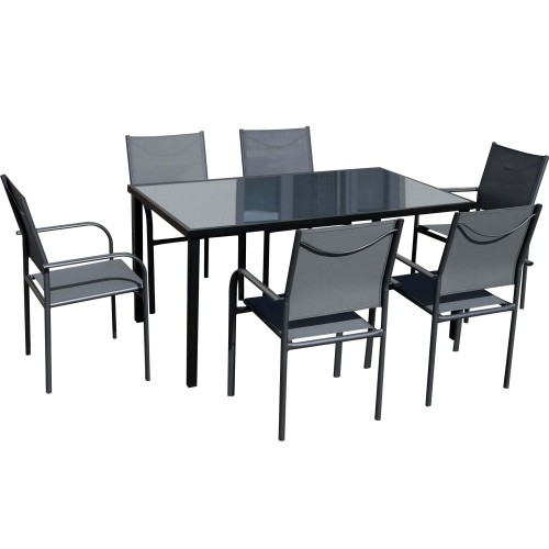 Mesa y Sillas Goleader GL-72834 7pzs Negro