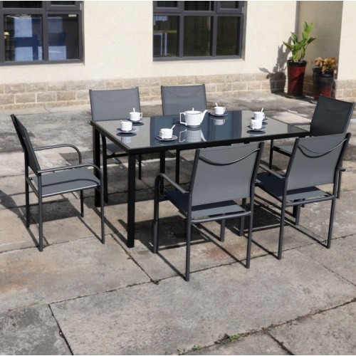Mesa y Sillas Goleader GL-72834 7pzs Negro