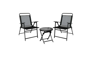 Mesa y Sillas Goleader GL-72863 3pzs Negro Mesa y Sillas Goleader GL-72863 3pzs Negro