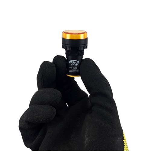 Indicador Piloto Gralf GF-22A Amarillo 22mm