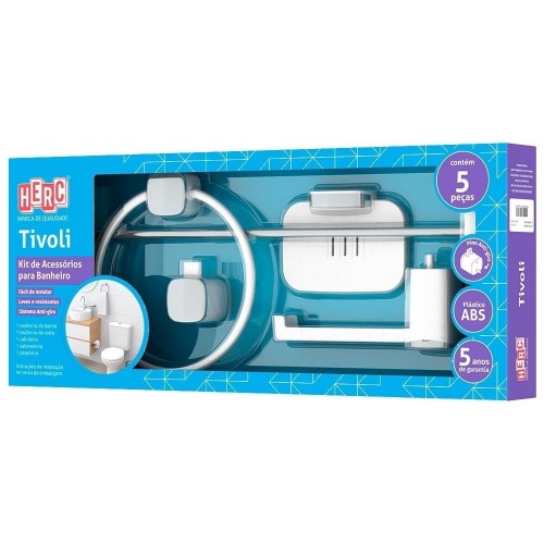 Accesorios para Baño Herc Tivoli 5041 5pzs Blanco