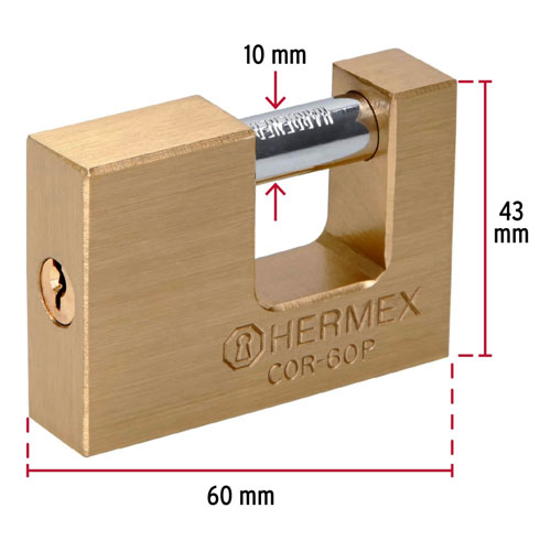 Candado Hermex 22518 Anticizalla 60mm