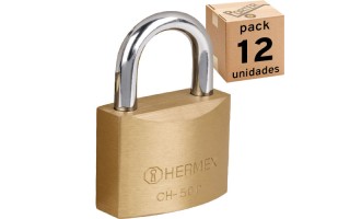 Candado Hermex Basic 23519 Hierro 50mm x12u Candado Hermex Basic 23519 Hierro 50mm x12u
