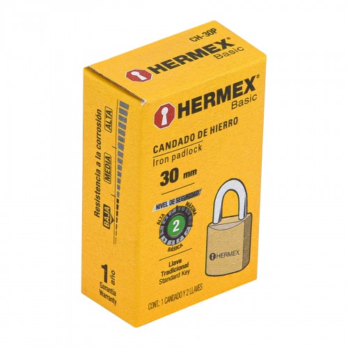 Candado Hermex Basic 23522 Hierro 30mm