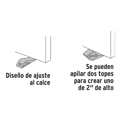 Tope para Puerta Hermex 40165 Caucho 12cm