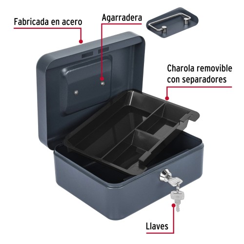 Caja de Seguridad para Dinero Hermex 43074 20x16x9cm