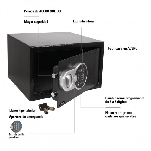 Caja de Seguridad Hermex 43080 31x20x20cm