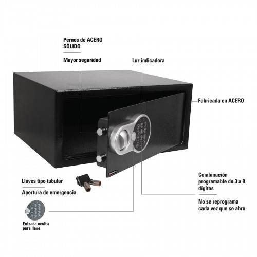 Caja de Seguridad Hermex 43082 43x35x20cm