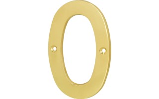 Número de Laton Hermex 43678 de 10cm Nº 0  Número de Laton Hermex 43678 de 10cm Nº 0
