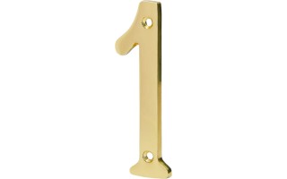 Número de Laton Hermex 43679 de 10cm Nº 1  Número de Laton Hermex 43679 de 10cm Nº 1