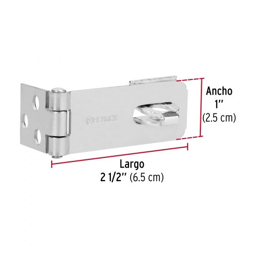 Porta Candados Hermex 43736 6,5cm Zincado