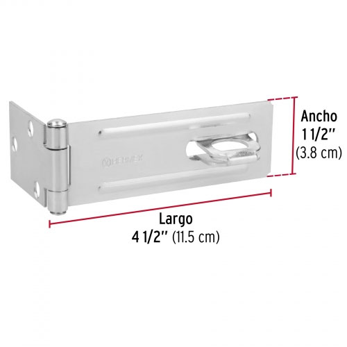 Porta Candados Hermex 43746 11,5cm Zincado