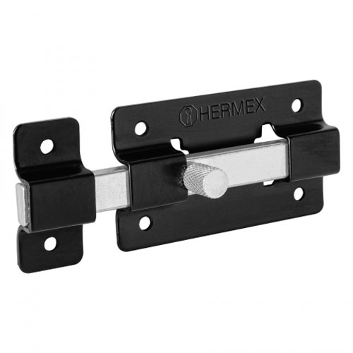 Cerrojo Pasador Hermex 47929 7,5cm Acero Negro