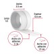 Cinta Guardapolvo Hermex 48467 35mm 1m Transparente Cinta Guardapolvo Hermex 48467 35mm 1m Transparente