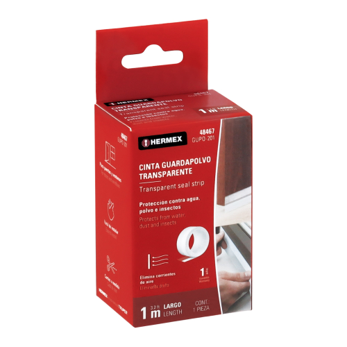 Cinta Guardapolvo Hermex 48467 35mm 1m Transparente Cinta Guardapolvo Hermex 48467 35mm 1m Transparente