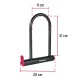 Candado tipo U Hermex 49620 110x210mm