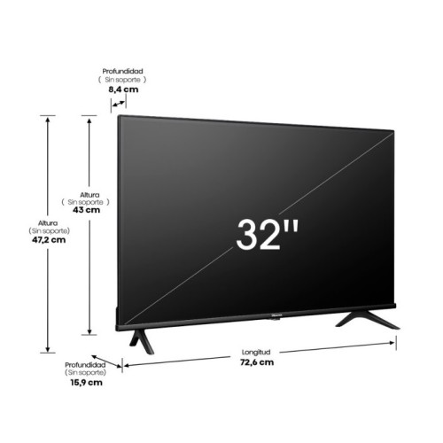 Televisor Smart TV Hisense 32A4NV LED HD 32''