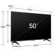 Televisor Smart TV Hisense 50A6N DLED 4K UHD 50''