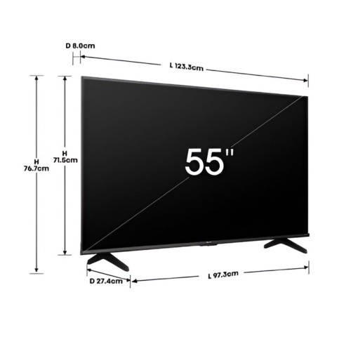 Televisor Smart TV Hisense 55A6NV DLED 4K UHD 55''