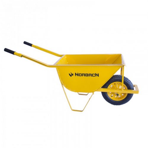 Carretilla Horbach Jirica 70L Rueda Neum. Amarillo