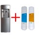 Bebedero Dispensador Hydro Clean F/C de Pie Plateado + Filtros