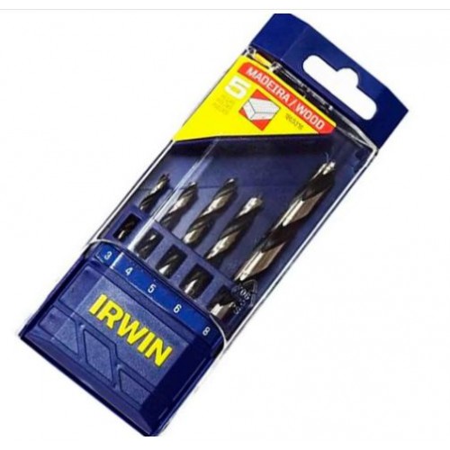 Mechas para Madera Irwin 1865316 5pzs 3-8mm