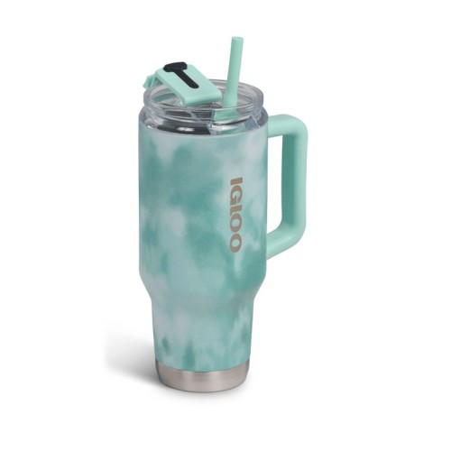 Vaso Térmico con Pajita Igloo Ice Dye 71311 950ml Verde