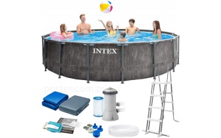 Piscina Intex 26742 Estructura Redonda 16805L + Filtro Piscina Intex 26742 Estructura Redonda 16805L + Filtro