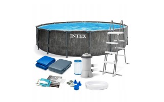 Piscina Intex 26742 Estructura Redonda 16805L + Filtro Piscina Intex 26742 Estructura Redonda 16805L + Filtro