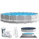 Piscina Intex 26756 Estructura Redonda 32695L + Filtro