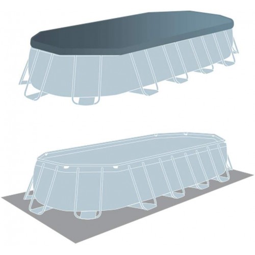 Piscina Intex 26798 Estructura Oval 18202L + Filtro