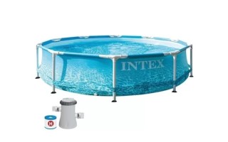 Piscina Intex 28208 Estructura Redonda 4485L +Filtro Playa Piscina Intex 28208 Estructura Redonda 4485L +Filtro Playa