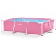 Piscina Intex 28266 Estructura Rectangular 1627L Rosado