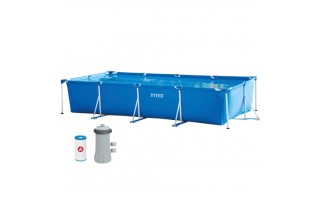 Piscina Intex 28274 Estructura Rectangular 7127L +Filtro Piscina Intex 28274 Estructura Rectangular 7127L +Filtro