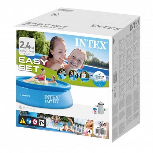 Piscina Intex 28112 Borde Inflable 2420L + Filtro