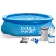 Piscina Intex 28122 Borde Inflable 3853 Litros + Filtro