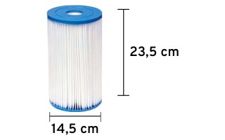 Repuesto Filtro de Piscina Intex 29005 cartucho tipo B Repuesto Filtro de Piscina Intex 29005 cartucho tipo B