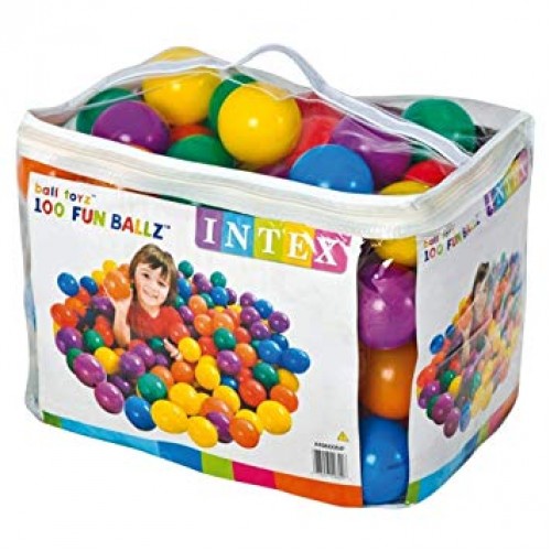 Pelotas Intex 49600 Multicolor 8cm x100u.