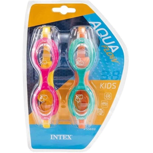 Anteojos de Natación Intex AquaFlow Sport 55693 x2u Anteojos de Natación Intex AquaFlow Sport 55693 x2u