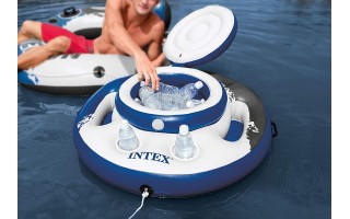Conservadora Inflable Flotante Intex 56822 p/ 30 latas Conservadora Inflable Flotante Intex 56822 p/ 30 latas