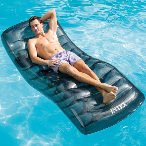 Reposera Inflable y Flotante Intex 56875 Piso o Piscina Gris