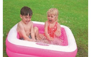 Piscina para Bebés Intex 57100-R Inflable 57L Rosado Piscina para Bebés Intex 57100-R Inflable 57L Rosado