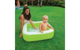 Piscina para Bebés Intex 57100-R Inflable 57L Verde Piscina para Bebés Intex 57100-R Inflable 57L Verde