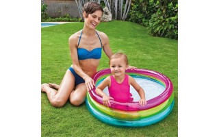 Piscina para Bebés Intex 57104 Inflable 63L Colores Piscina para Bebés Intex 57104 Inflable 63L Colores