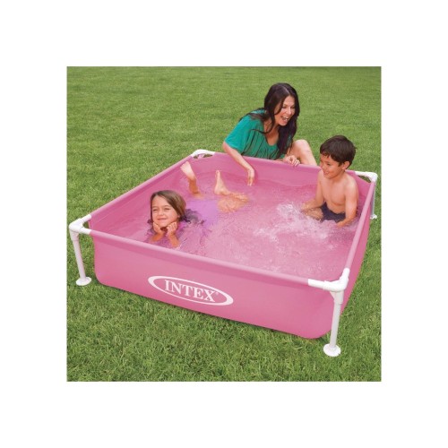 Piscina Intex 57172 Estructura Cuadrada 342L Rosado