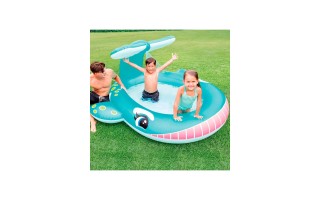 Piscina Intex 57440 Inflable 200L Ballena con Rociador Piscina Intex 57440 Inflable 200L Ballena con Rociador