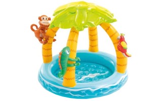 Piscina para Bebés Intex 58417 Inflable 45L Isla Tropical Piscina para Bebés Intex 58417 Inflable 45L Isla Tropical